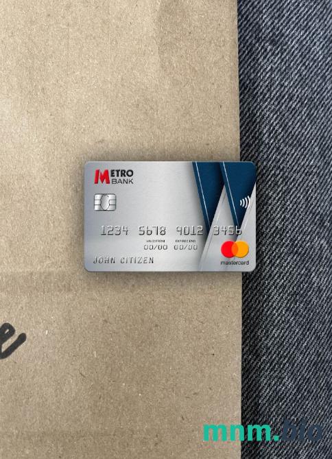 United Kingdom Metro bank wygląd zdjęcia mastercard skan PSD + zdjęcie